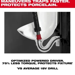 Milwaukee M12 TRAPSNAKE 4' Urinal Auger 3574-21