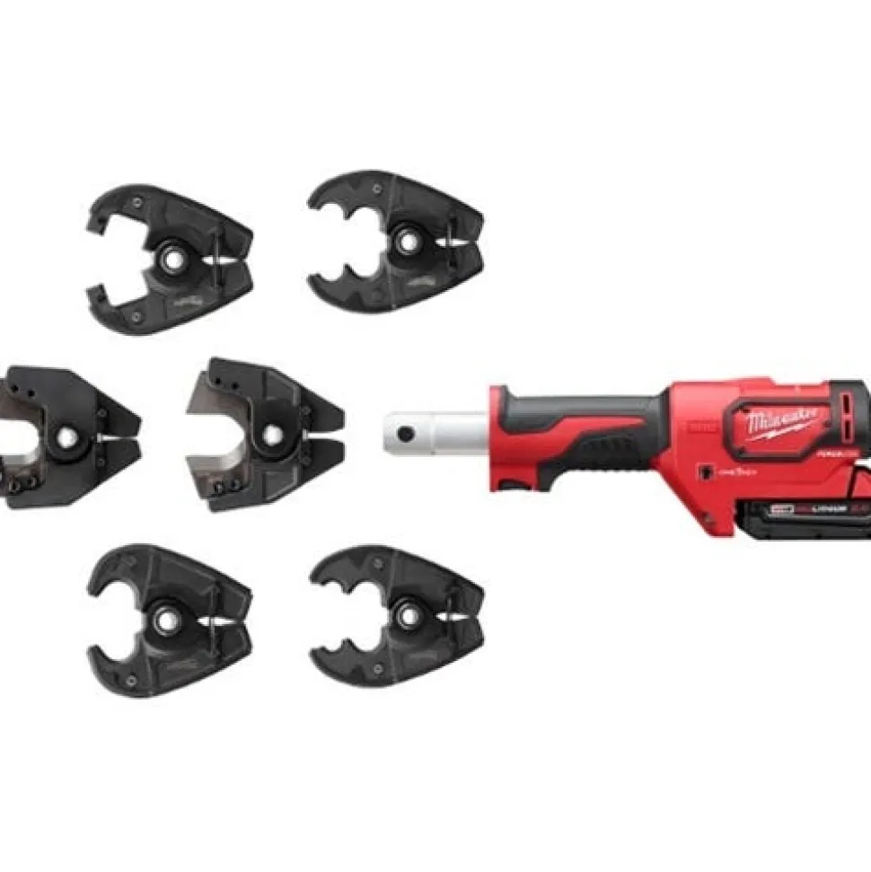 Milwaukee M18 Utility Crimper FORCELOGIC 6-Ton D3 Grooves & Fixed BG Die (2.0Ah) Kit 2678-22BG
