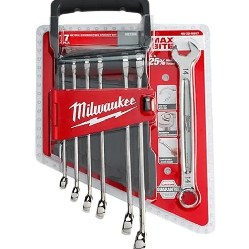 Milwaukee Metric Combination Wrench Set 7 Piece 48-22-9507