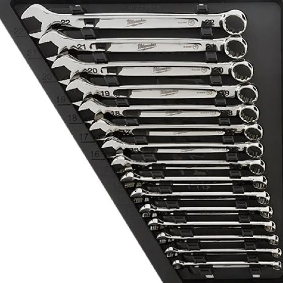 Milwaukee Metric Combination Wrench Set 15 Piece 48-22-9515