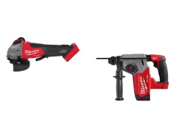 Milwaukee Milwaukee M18 FUEL 5" Braking Grinder Paddle Switch, No-Lock & M18 FUEL 1" SDS Plus Rotary Hammer - Tool Only 2880-20 & 2912-20