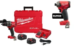 Milwaukee Milwaukee M18 FUEL 1/2" Hammer Drill/Driver Kit & M18 SURGE 1/4" Hex Hydraulic Impact Driver 2904-22 & 2760-20