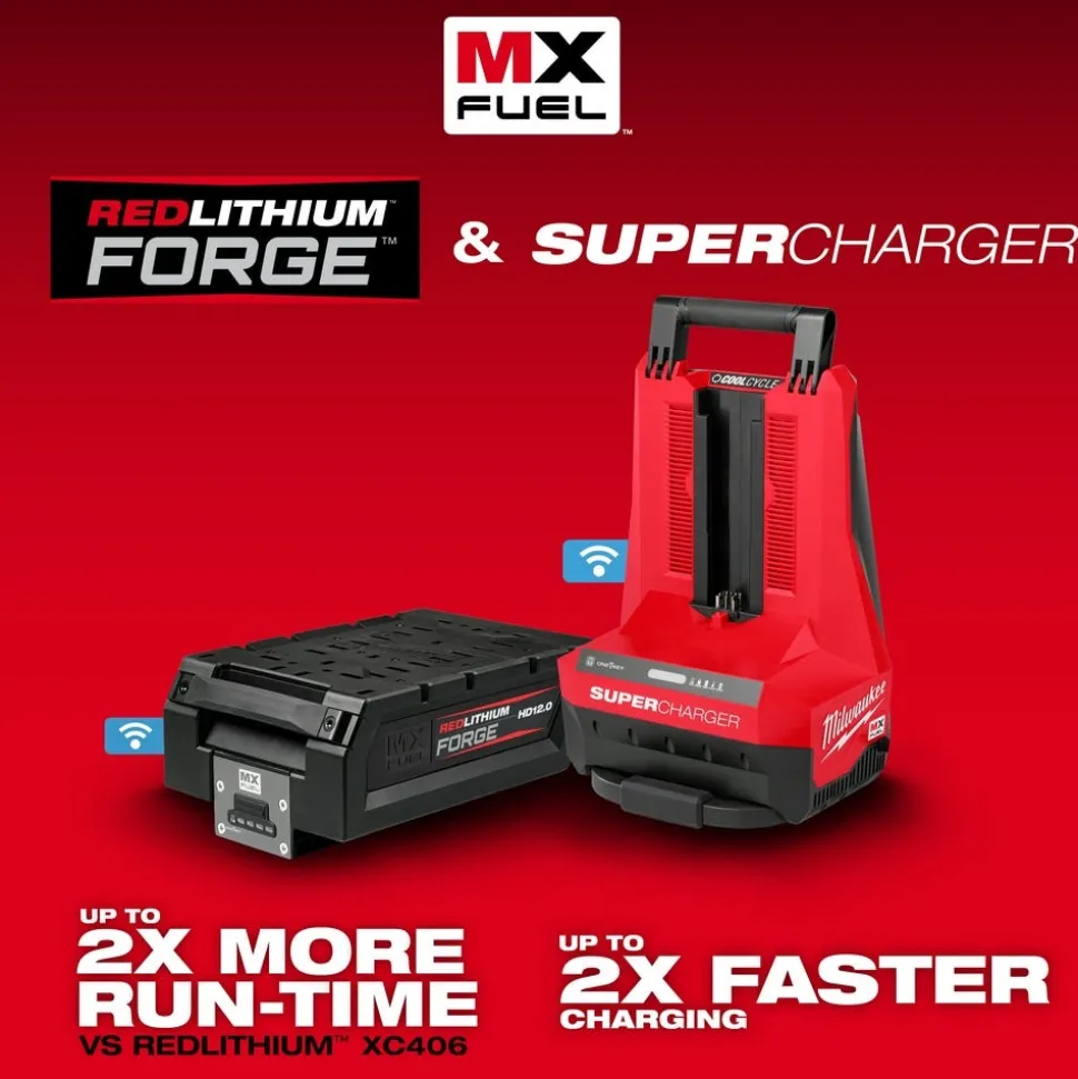 Milwaukee MX FUEL REDLITHIUM FORGE HD12.0 BATTERY/SUPER CHARGER EXPANSION KIT MXFSC-1HD12