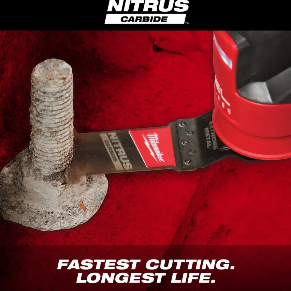 Milwaukee NITRUS CARBIDE Extreme Metal Universal Fit OPEN-LOK Multi-Tool Blade 3PK 49-25-1563