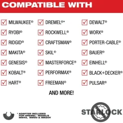 Milwaukee NITRUS CARBIDE Extreme Materials Universal Fit OPEN-LOK Multi-Tool Blade 3PK 49-25-1573