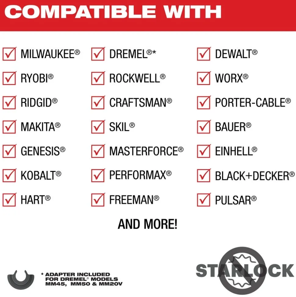 Milwaukee NITRUS CARBIDE Extreme Metal Universal Fit OPEN-LOK Multi-Tool Blade 1PK 49-25-1561