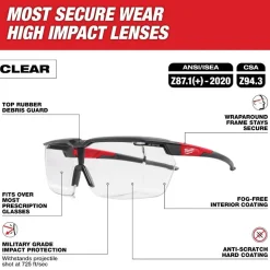 Milwaukee Over the Glasses - Clear Dual Coat Lenses 48-73-2070
