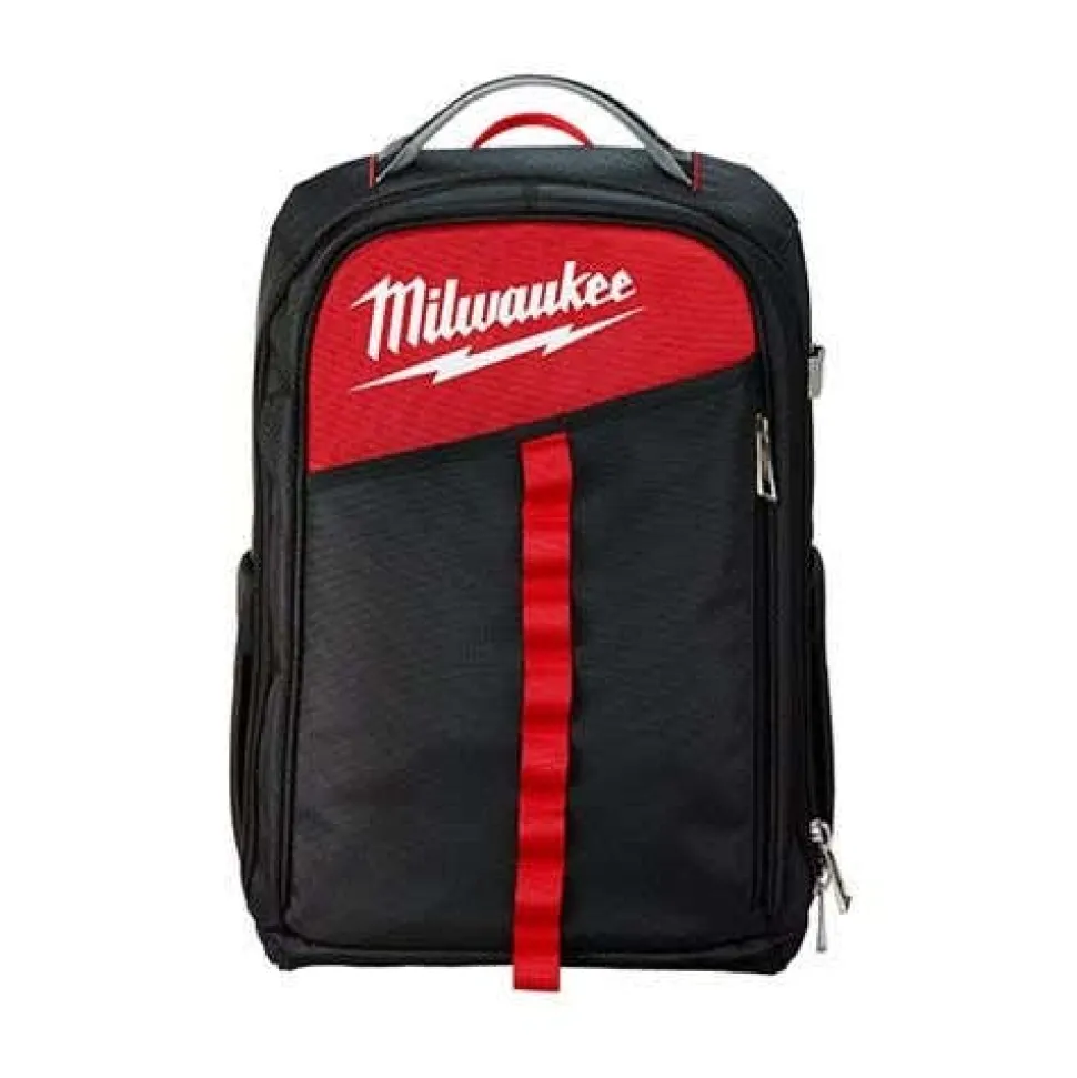 Milwaukee PACKOUT 15" Softside Bag, 26 Pocket Backpack, & Black Zipper Pouch Bundle
