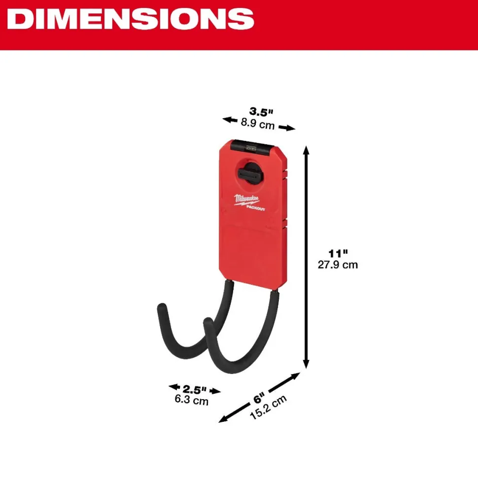 Milwaukee PACKOUT 6" Curved Hook 48-22-8331