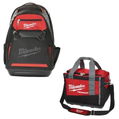 Milwaukee PACKOUT 15" Softside Bag & 35 Pocket Backpack Bundle