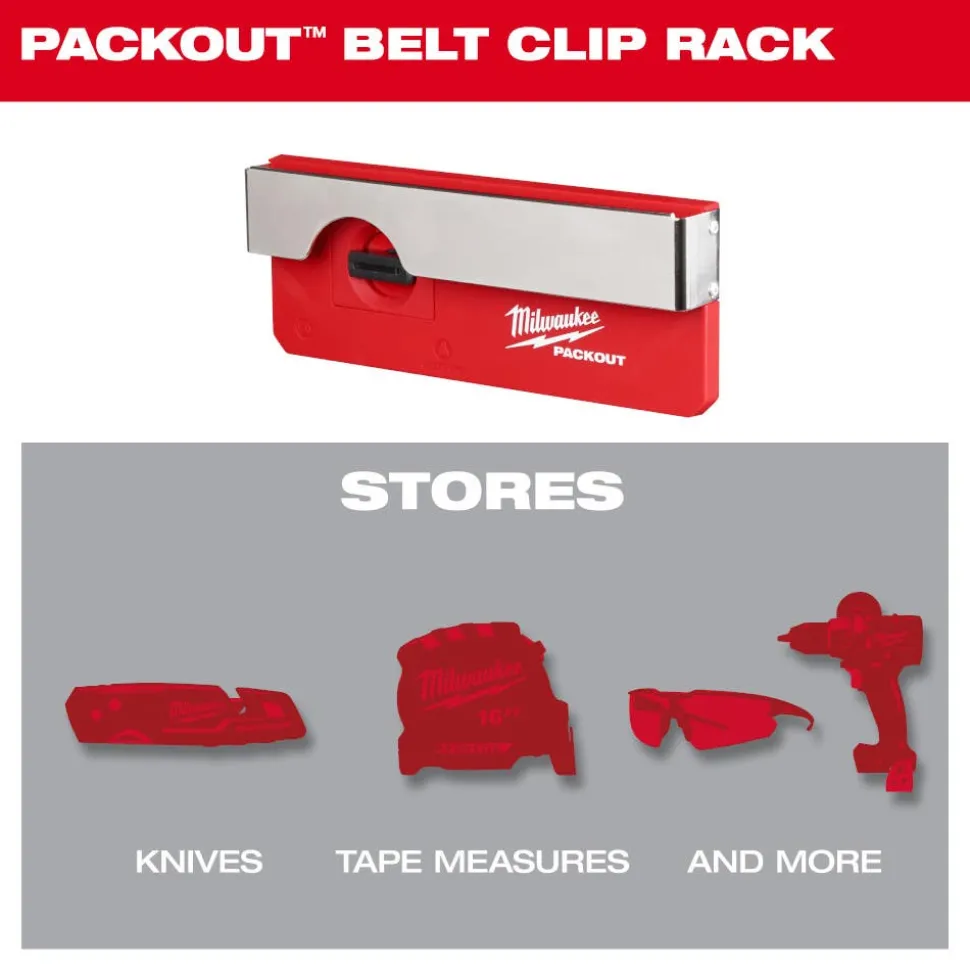 Milwaukee PACKOUT Belt Clip Rack 48-22-8344