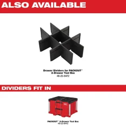 Milwaukee Packout 2-Drawer Tool Box 48-22-8442