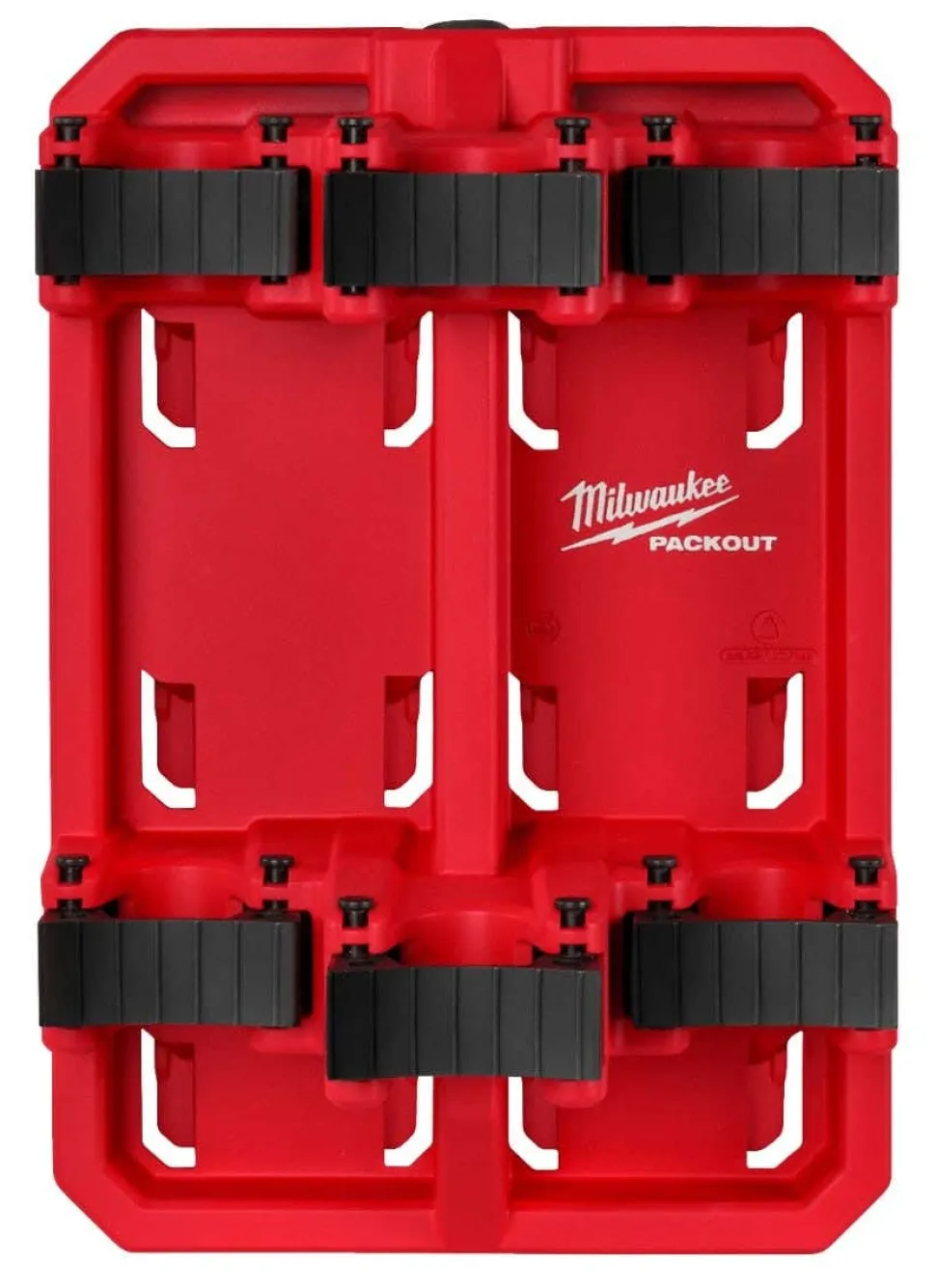 Milwaukee PACKOUT Long Handle Rack, (2) Long Handle Holders, & Compact Basket Accessory Bundle