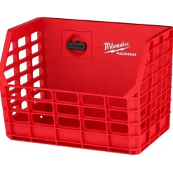 Milwaukee PACKOUT Long Handle Rack, (2) Long Handle Holders, & Compact Basket Accessory Bundle
