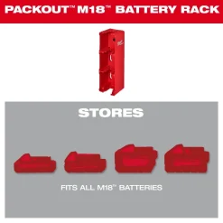Milwaukee PACKOUT M18 Battery Rack 48-22-8339