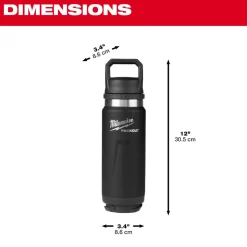 Milwaukee PACKOUT 24oz Insulated Bottle with Chug Lid 48-22-8396B