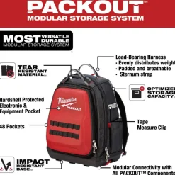 Milwaukee PACKOUT Tech Backpack 48 Pockets 48-22-8301