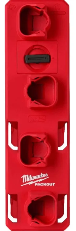 Milwaukee PACKOUT Tool Station, M18 & M12 Battery Rack, & Roll Holder Accessory Bundle