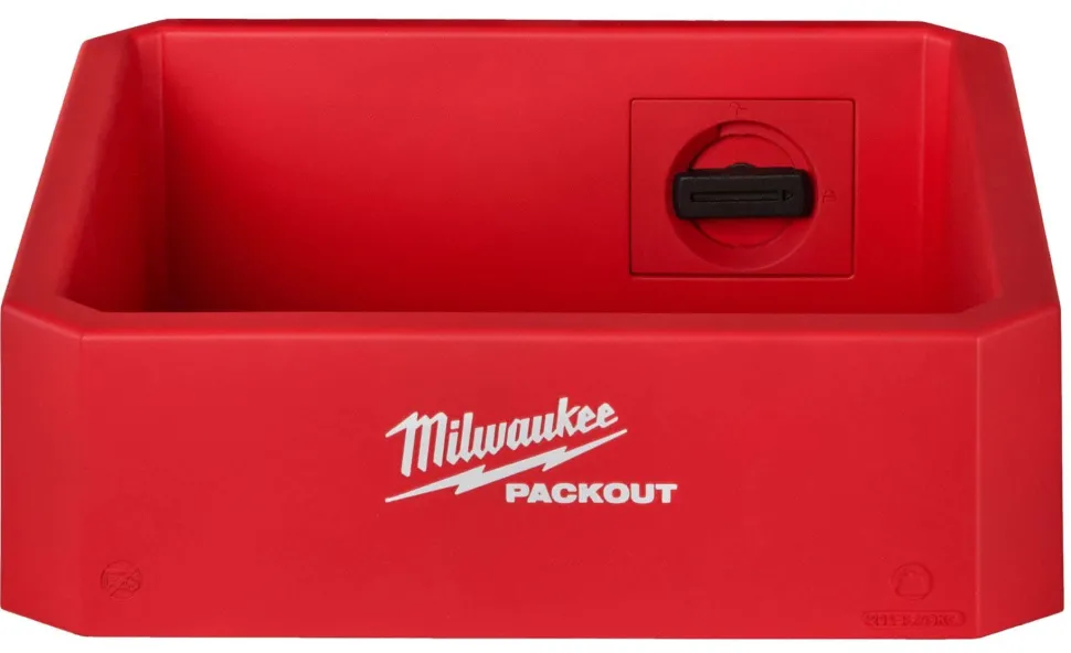 Milwaukee PACKOUT Tool Station & Rack, Compact Shelf, Screwdriver Rack, & Organizer Cup Accessory Bundle