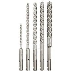 Milwaukee 5-Piece MX4 4-Cutter SDS-Plus Rotary Hammer-Drill Bit Kit 48-20-7498
