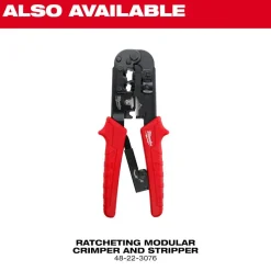 Milwaukee Ratcheting Pass-Through Crimper & Stripper 48-22-3074