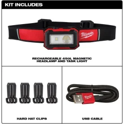 Milwaukee Rechargeable 450L Headlamp 450 Lumens 2012R