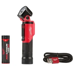 Milwaukee REDLITHIUM USB Rechargeable 500 Lumen Pivoting Flashlight (3.0Ah) Kit 2113-21