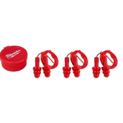 Milwaukee Reusable Corded Ear Plugs (3 Pack) 48-73-3151