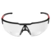 Milwaukee Safety Glasses with Magnified Clear Anti-Scratch Lenses +1.50 Magnification - Polybag Packaging 48-73-2203