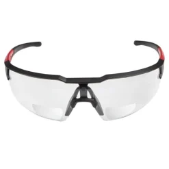 Milwaukee Safety Glasses with Magnified Clear Anti-Scratch Lenses +1.50 Magnification - Polybag Packaging 48-73-2203
