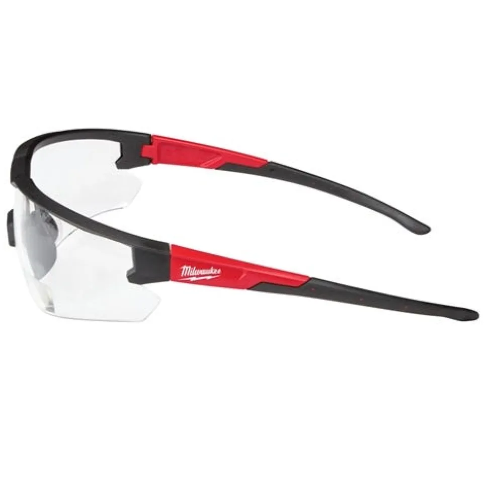 Milwaukee Safety Glasses with Magnified Clear Anti-Scratch Lenses +1.50 Magnification - Polybag Packaging 48-73-2203