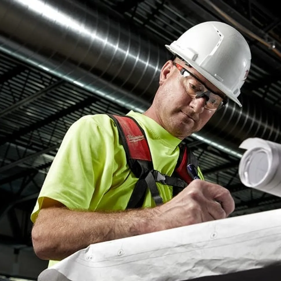 Milwaukee Safety Glasses with Magnified Clear Anti-Scratch Lenses +1.50 Magnification - Polybag Packaging 48-73-2203