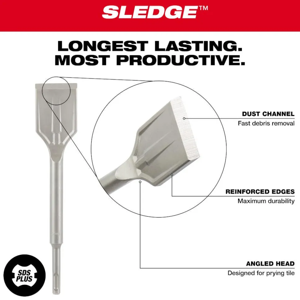 Milwaukee SDS PLUS SLEDGE 1-7/8" Tile Chisel 48-62-6030