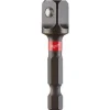 Milwaukee SHOCKWAVE 1/4" HEX Shank TO 1/4" Impact Socket Adapters 48-32-5730