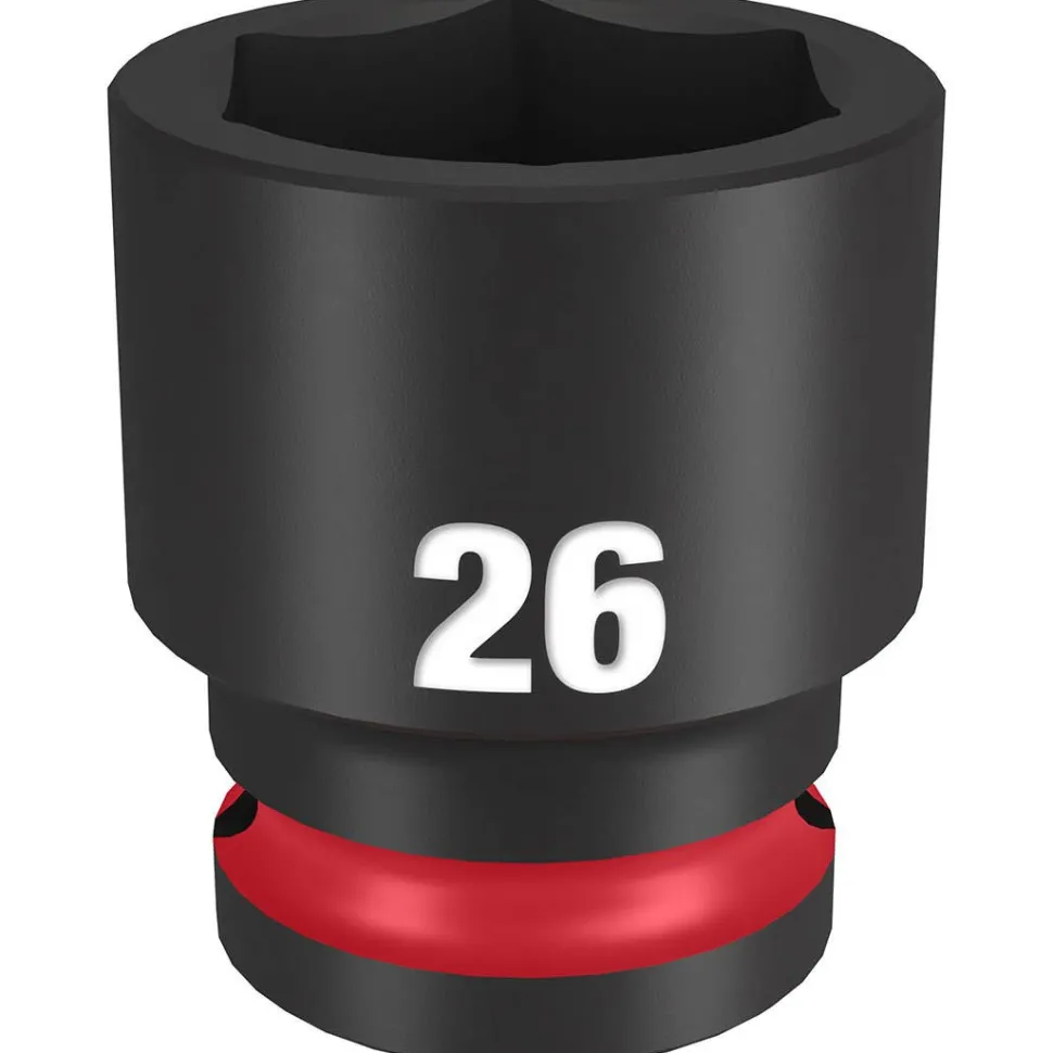 Milwaukee Shockwave Impact Duty 1/2" Drive 26mm Standard 6 Point Socket 49-66-6258