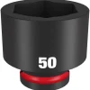 Milwaukee Shockwave Impact Duty 3/4" Drive 50mm Standard 6 Point Socket 49-66-6388