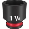 Milwaukee Shockwave Impact Duty 1/2" Drive 1-1/8" Standard 6 Point Socket 49-66-6212