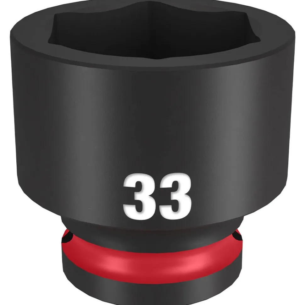 Milwaukee Shockwave Impact Duty 1/2" Drive 33mm Standard 6 Point Socket 49-66-6265
