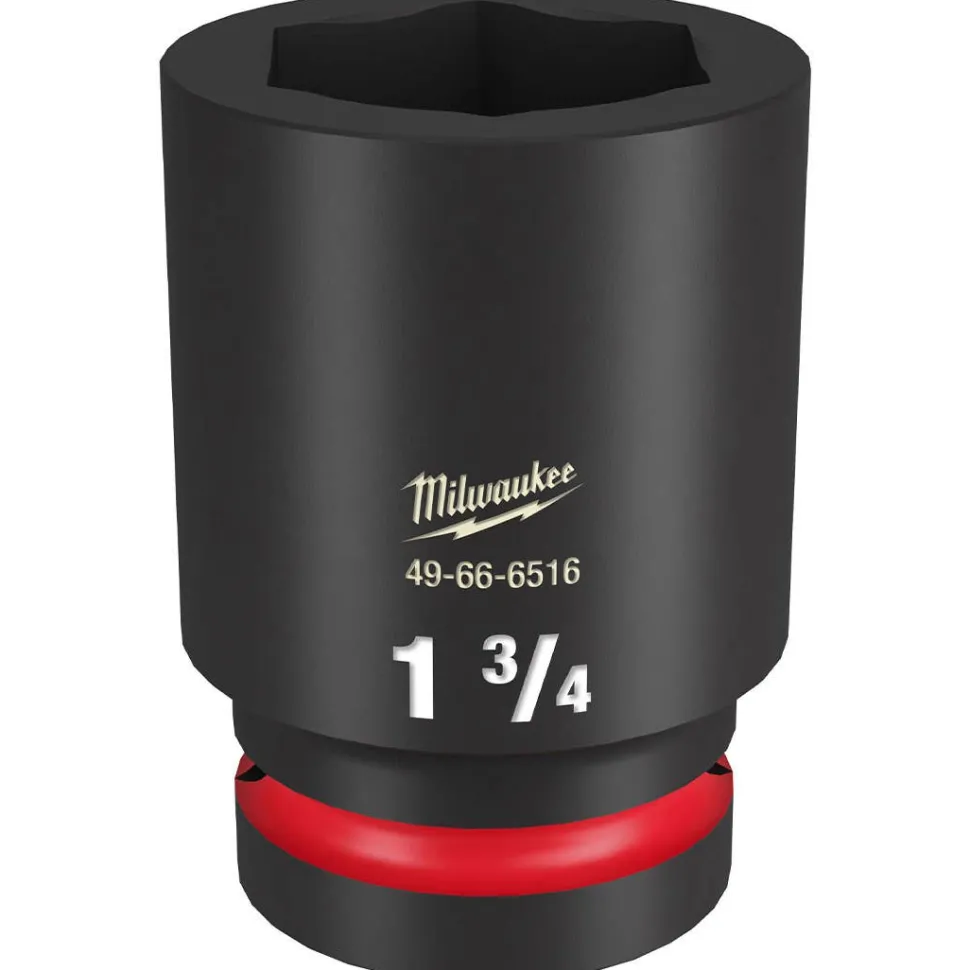Milwaukee Shockwave Impact Duty 1" Drive 1-3/4" Deep 6 Point Socket 49-66-6516
