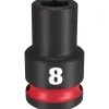 Milwaukee Shockwave Impact Duty 3/8'' Drive 8mm Standard 6 Point Socket 49-66-6132