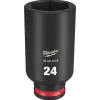 Milwaukee Shockwave Impact Duty 3/8" Drive 24mm Deep 6 Point Socket 49-66-6165