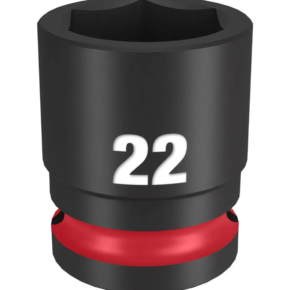 Milwaukee Shockwave Impact Duty 1/2" Drive 22mm Standard 6 Point Socket 49-66-6254