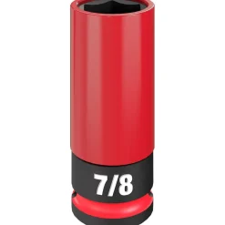 Milwaukee SHOCKWAVE Impact Duty 1/2" Drive 7/8" SAE Lug Nut Wheel Socket 49-66-7812