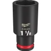Milwaukee Shockwave Impact Duty 1/2" Drive 1-1/8" Deep 6 Point Socket 49-66-6232