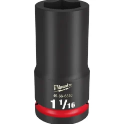Milwaukee Shockwave Impact Duty 3/4" Drive 1-1/16" Deep 6 Point Socket 49-66-6340