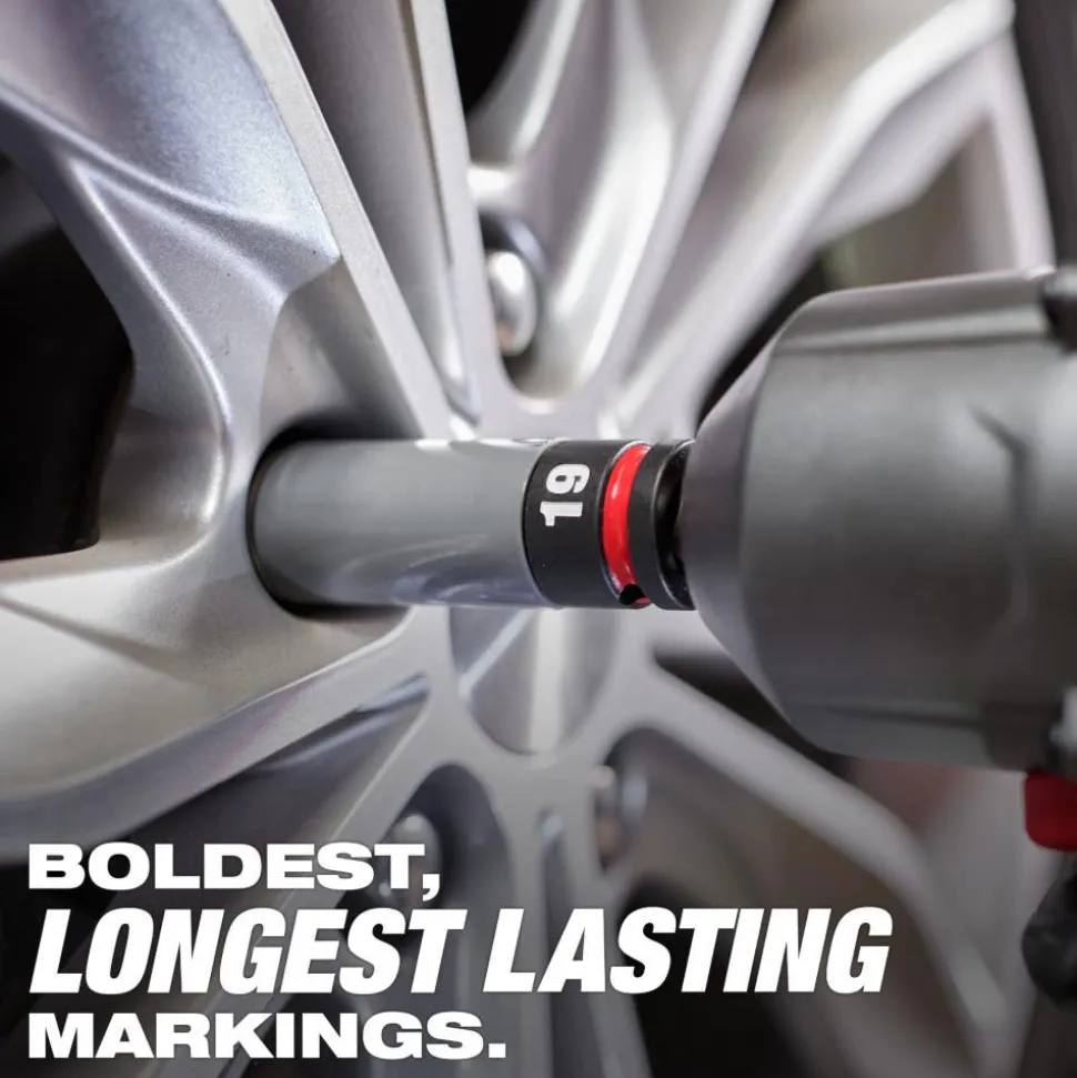 Milwaukee SHOCKWAVE Impact Duty 1/2" Drive 23MM Metric Lug Nut Wheel Socket 49-66-7808