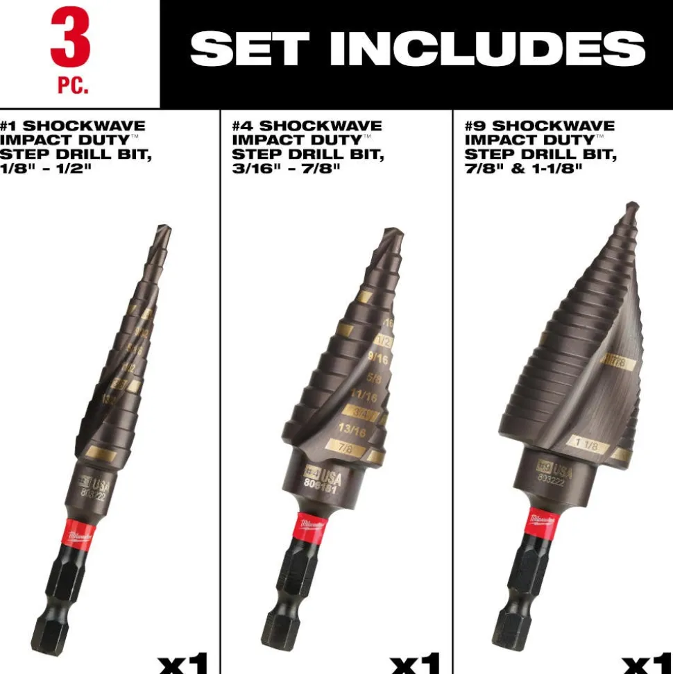 Milwaukee SHOCKWAVE Impact Duty Electrical Kit (#1, #4, #9) 48-89-9257