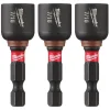 Milwaukee SHOCKWAVE Impact Duty 7/16" x 1-7/8" Magnetic Nut Driver 3PK 49-66-4526