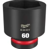 Milwaukee Shockwave Impact Duty 1" Drive 60mm Standard 6 Point Socket 49-66-6613