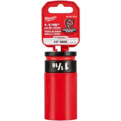 Milwaukee SHOCKWAVE Impact Duty 1/2" Drive 1"-1/16" SAE Lug Nut Wheel Socket 49-66-7815